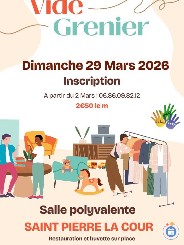 Image Vide grenier Sainte Pierre la Cour (photo 1)