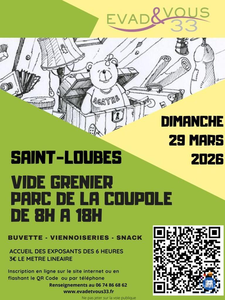 Image Vide grenier au parc de la coupole de saint-loubes (photo 1)