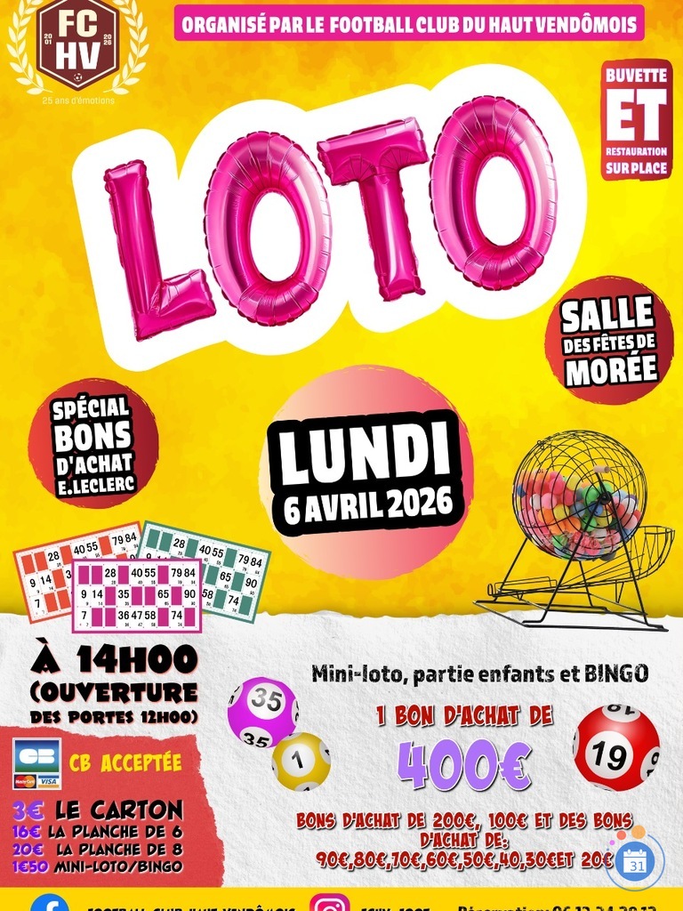 Image Loto du Football Club Haut Vendômois (photo 1)