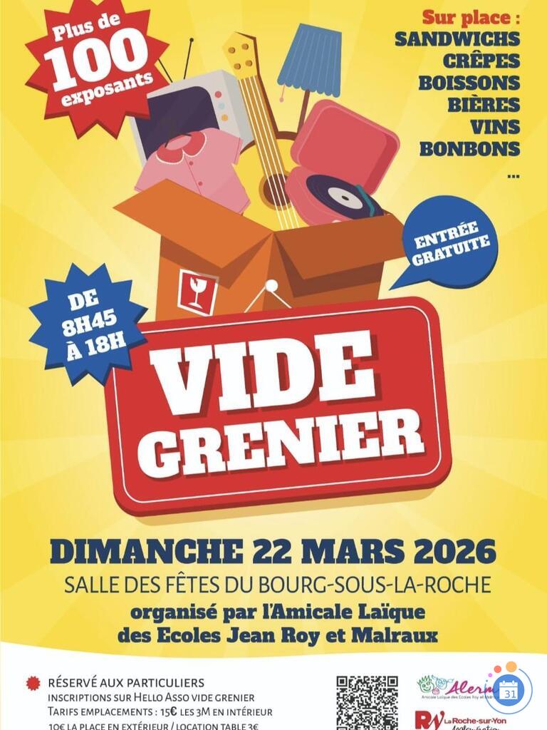 Image Vide-grenier de l'Amicale Laïque des Ecoles Roy et Malraux (photo 1)