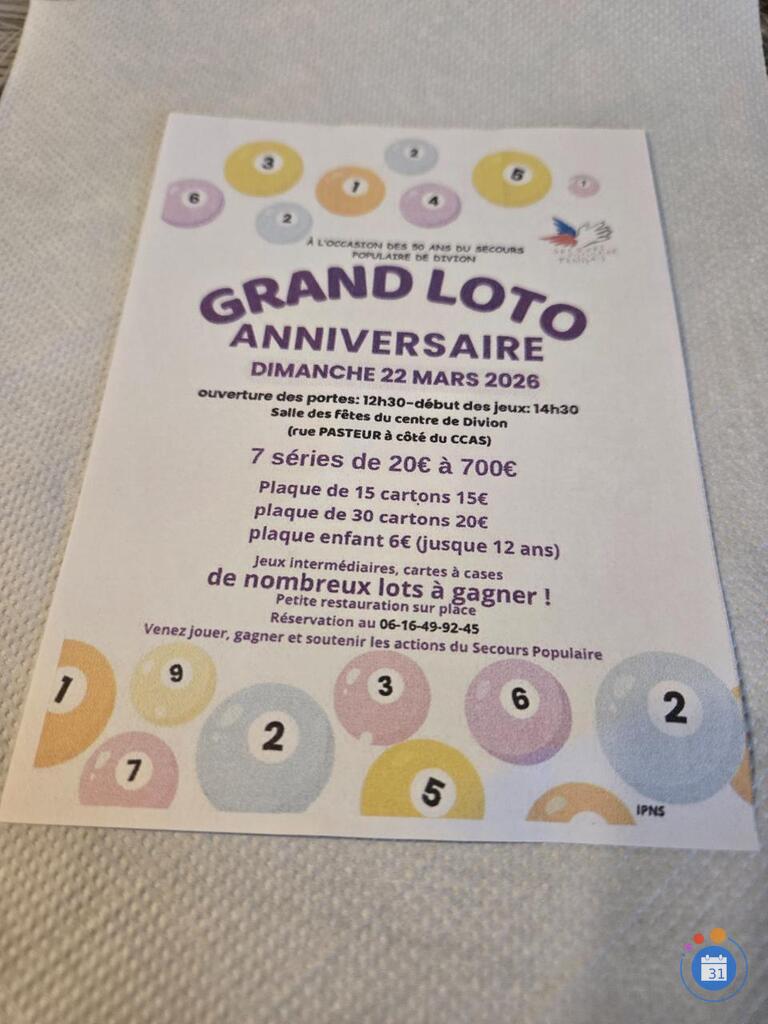 Image Loto anniversaire du secours populaire (photo 1)