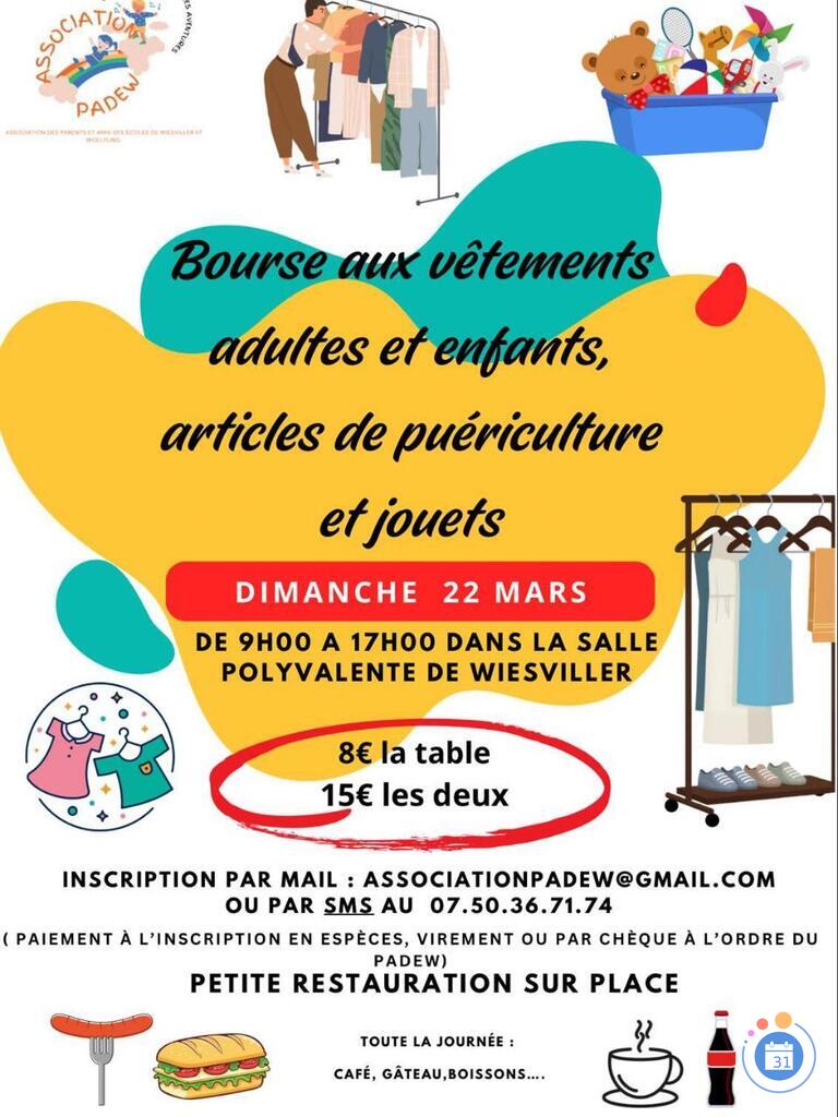 Image Bourse de puériculture, jouets et vêtements enfants,adultes (photo 1)