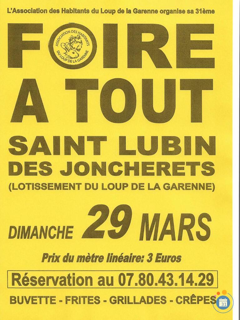 Image Foire à Tout de l'Association du Loup de la Garenne (photo 1)