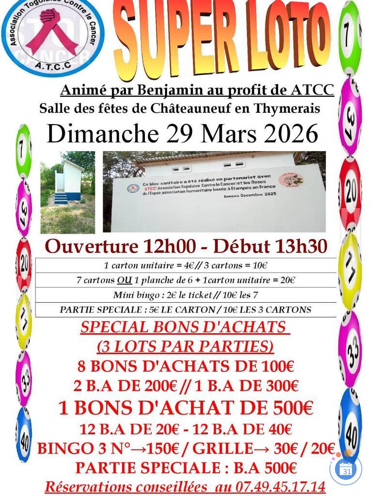Image Super loto atcc association togolaise contre le cancer (photo 1)