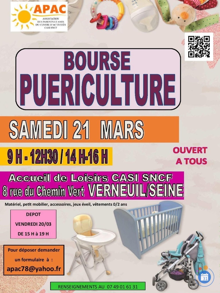 Image Bourse puériculture et vêtements jusqu’à 2 ans (photo 1)