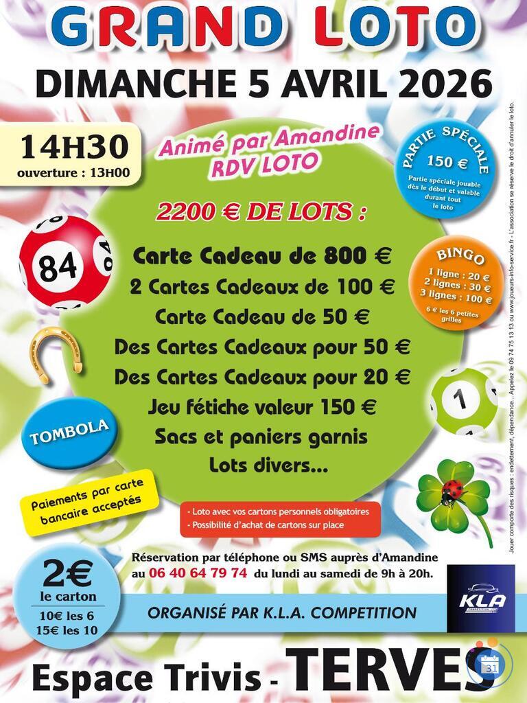 Image Grand Loto Anime Par Amandine Rdv Loto a TERVES (photo 1)