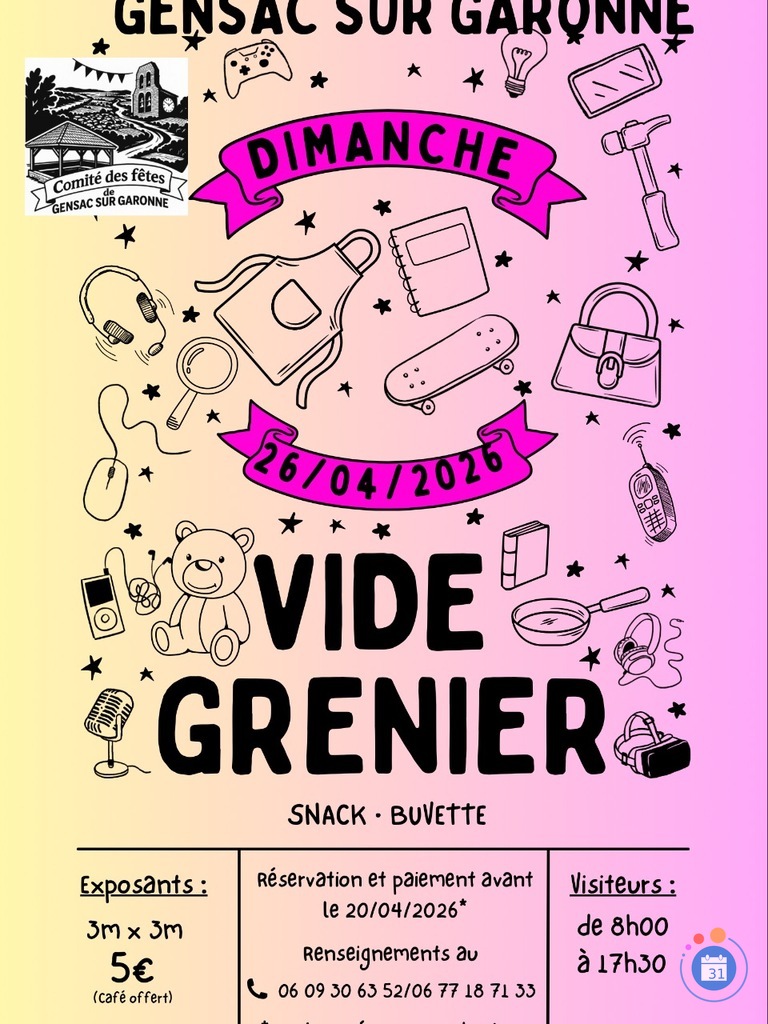 Image Vide grenier du comité des fêtes (photo 1)