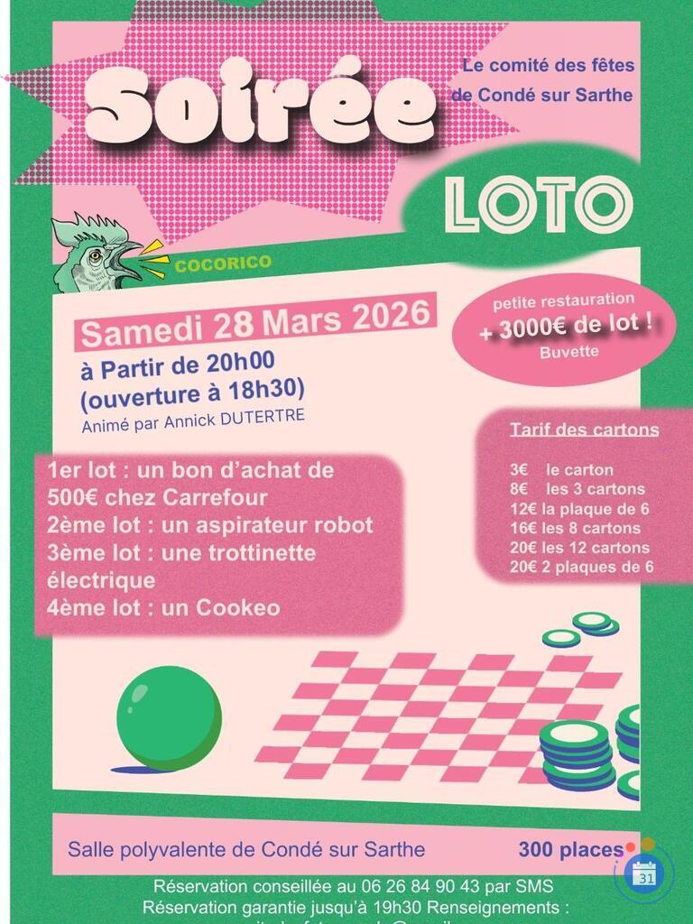 Image Loto du comité des fêtes de Condé sur Sarthe (photo 1)