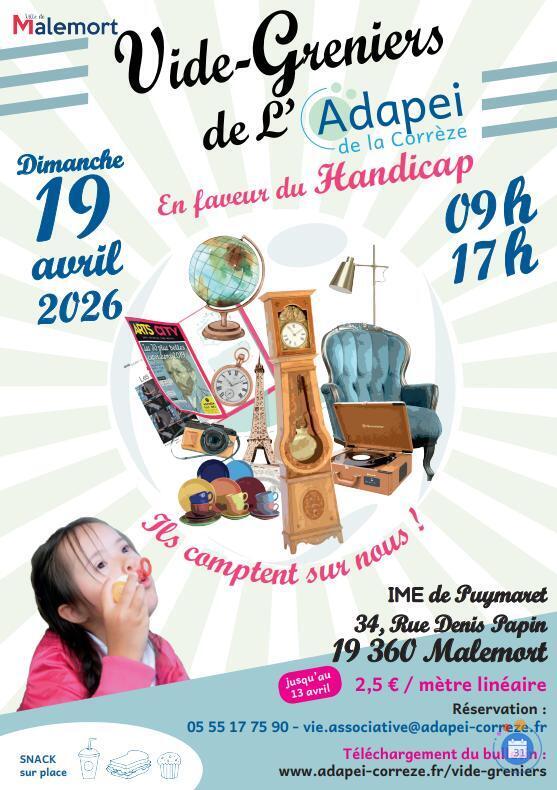 Image Vide-greniers de l'Adapei de la Corrèze (photo 1)