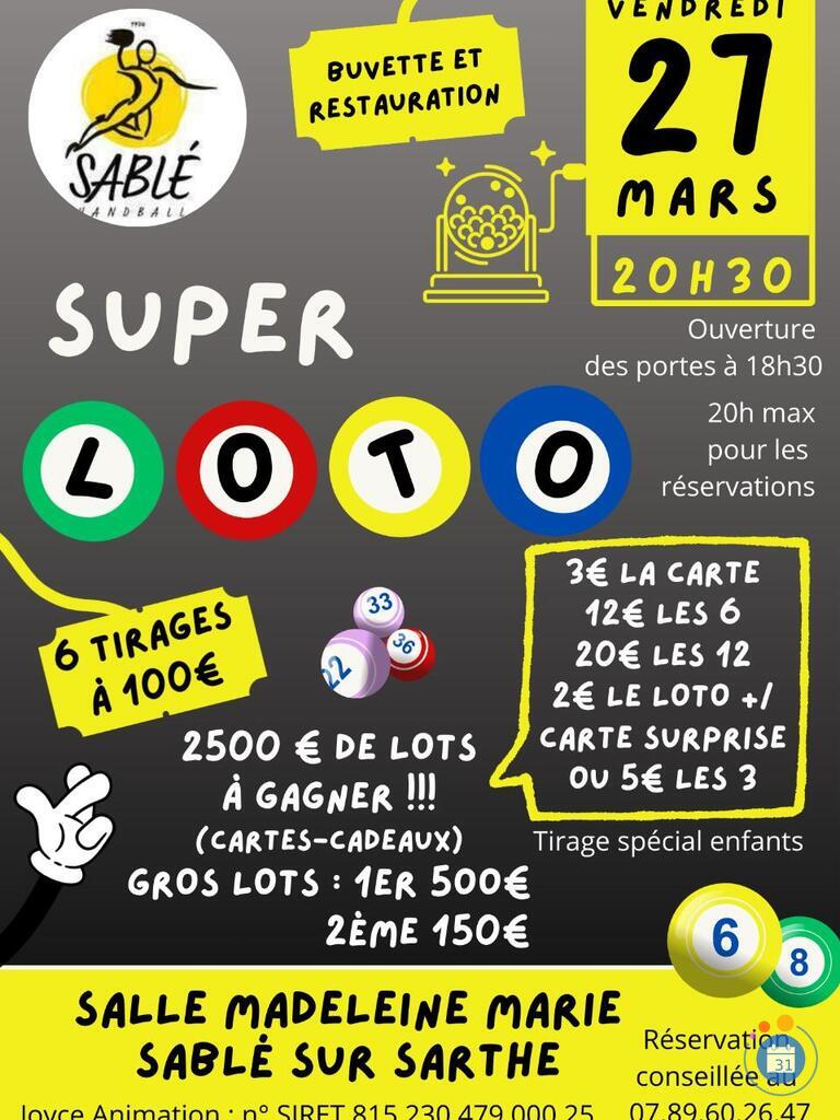 Image Loto du handball club de sable sur sarthe par joce animation (photo 1)