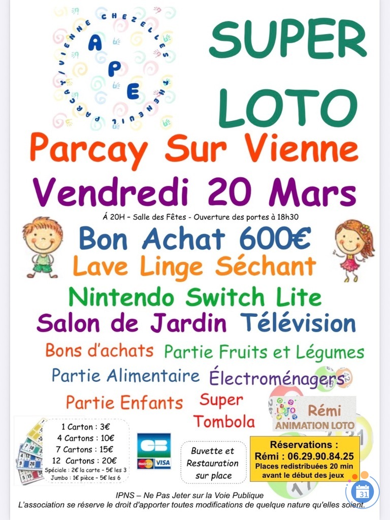 Image Super Loto de l’APE animé par Rémi (photo 1)