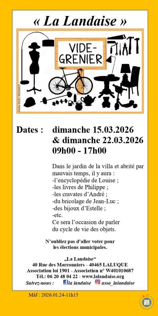 Image Vide-grenier de l'association culturelle 'La Landaise' (photo 1)