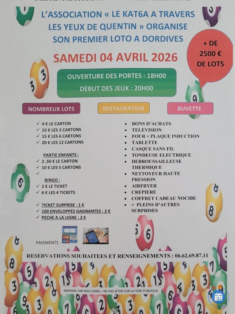 Image Loto de l'association Le KAT6A à travers les yeux de Quentin (photo 1)