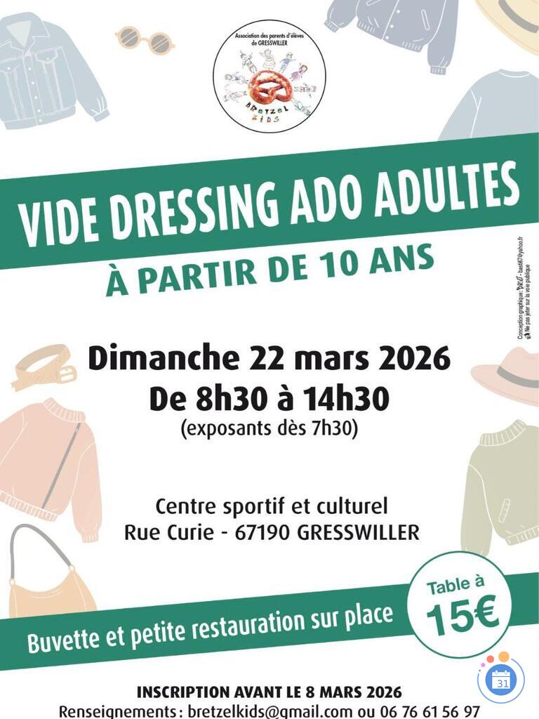 Image Vide dressing Ado et Adultes (photo 1)
