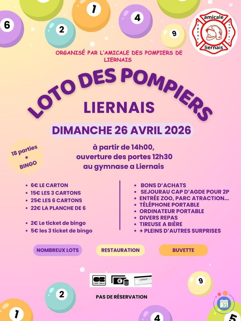 Image loto des sapeurs pompiers de liernais (photo 1)