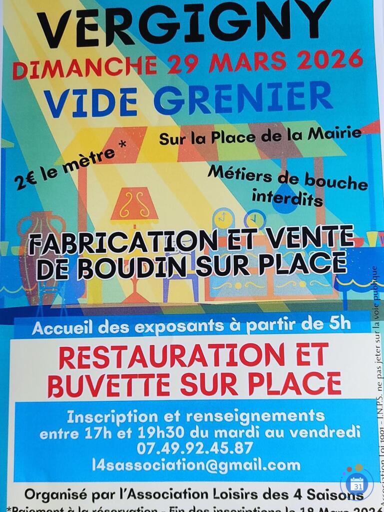 Image Vide greniers vergigny 89600 (photo 1)
