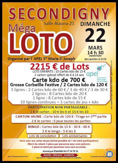 Image Méga loto de l'apel ste marie st joseph (photo 1)