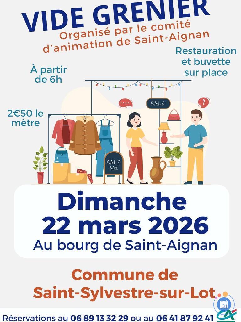 Image Vide Grenier du comité d'animation de Saint-Aignan (photo 1)