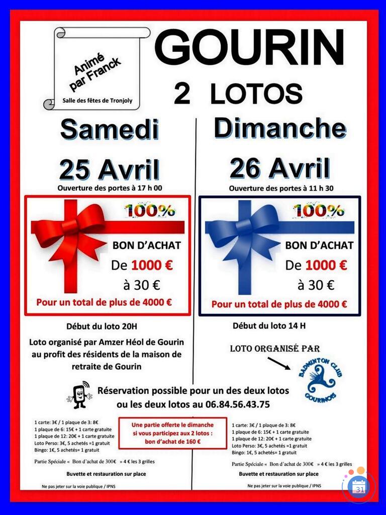 Image Super loto Organisé par Amzer Héol de Gourin (photo 1)