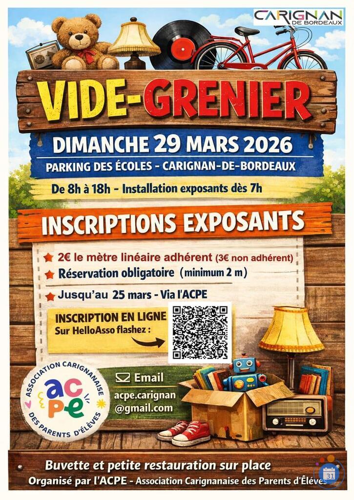 Image Vide grenier Carignan-de-Bordeaux (photo 1)