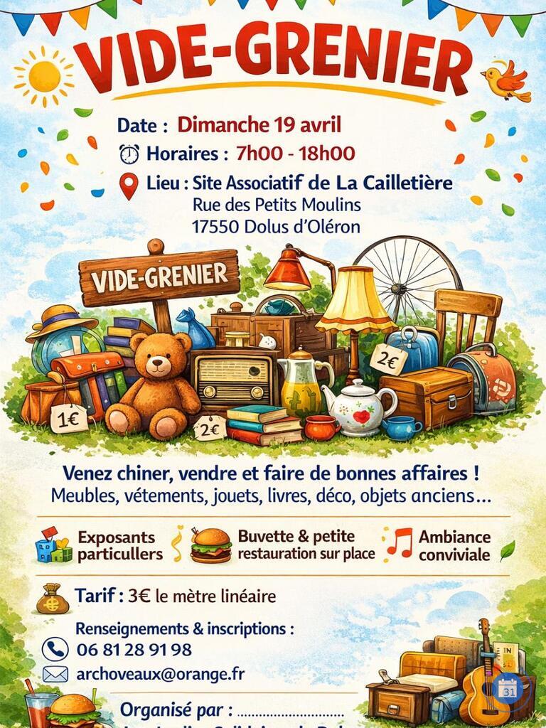 Image Vide Grenier des Jardins Solidaires de Dolus (photo 1)