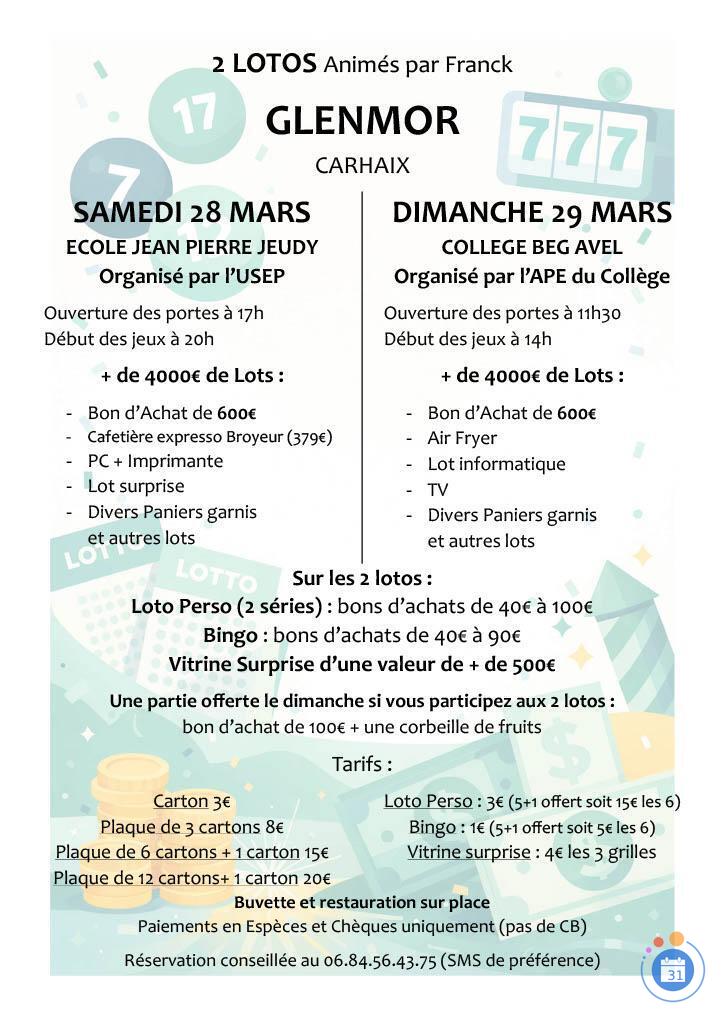 Image Loto de l'usep pour l'ecole jean pierre jeudy (photo 1)