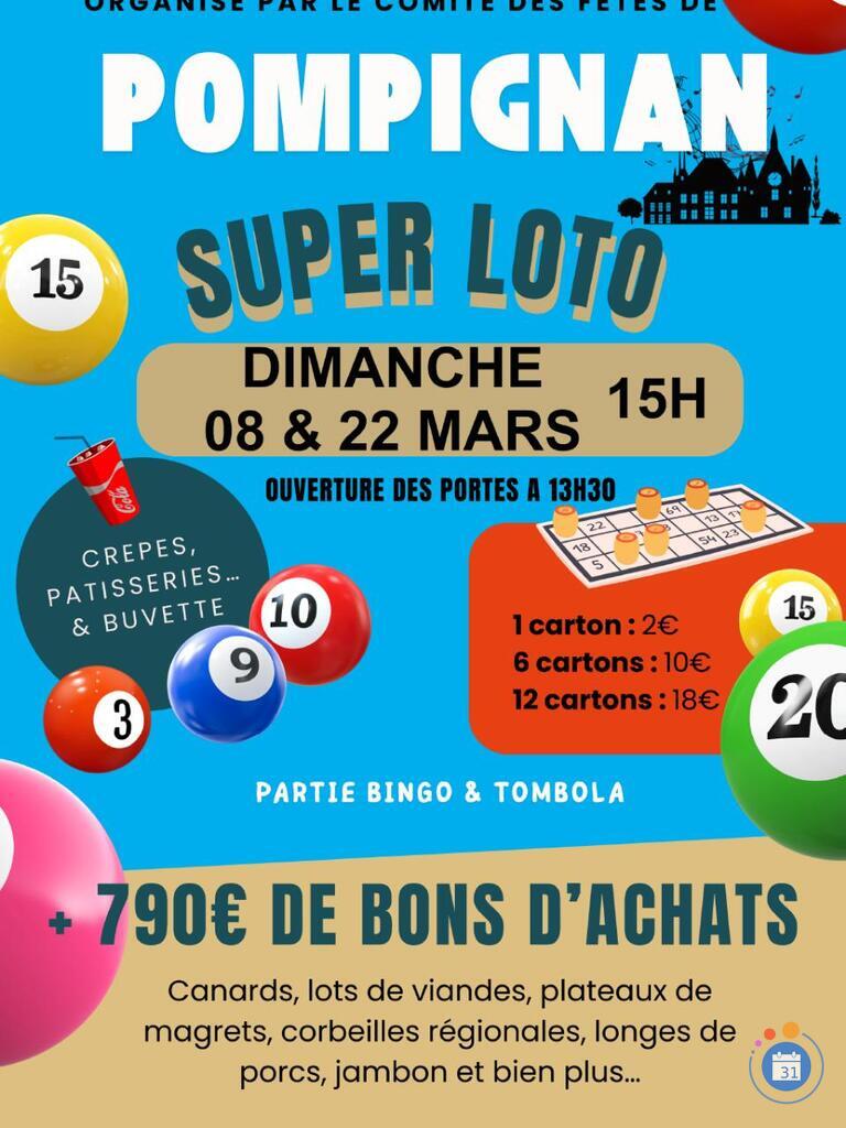 Image Loto du Comité des fêtes de Pompignan (photo 1)