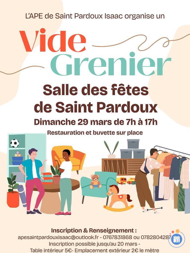 Image Vide grenier de l'APE de l'école Saint Pardoux Isaac (photo 1)