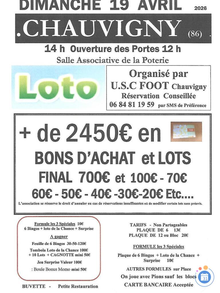 Image LOTO par L'USC FOOT animé par Monique (photo 1)