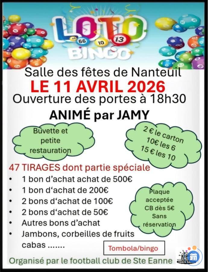 Image Loto, organisé par le FC Sainte-Eanne, animé par Jamy (photo 1)