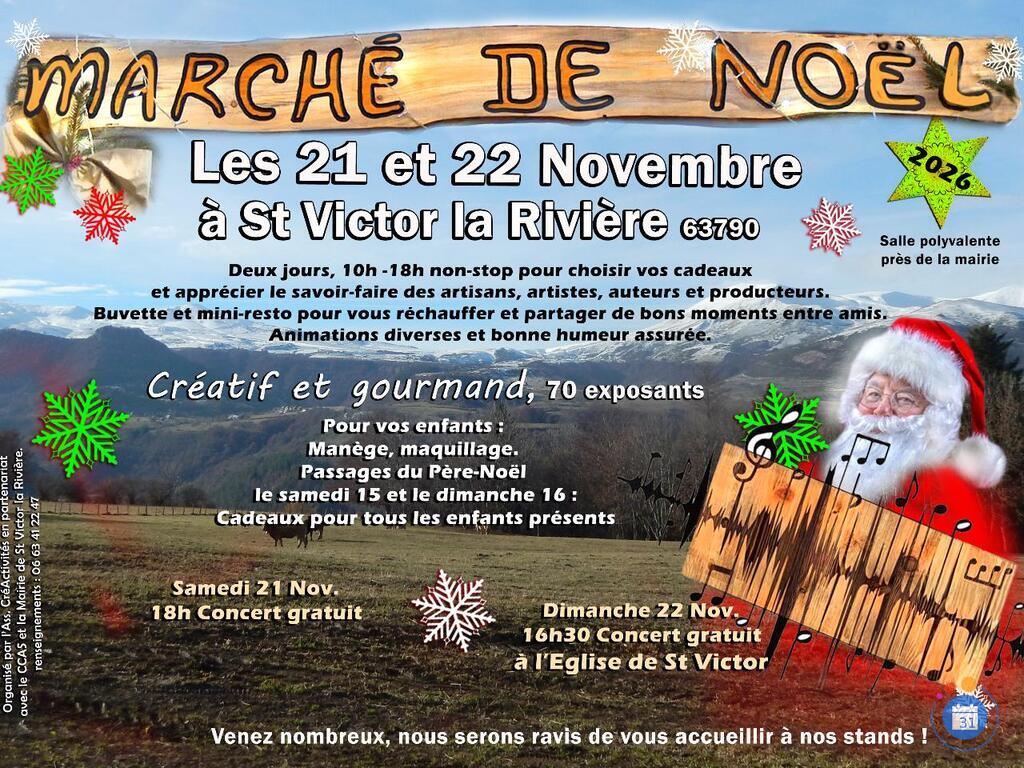 Image Marché de Noël de St Victor la Rivière (photo 1)