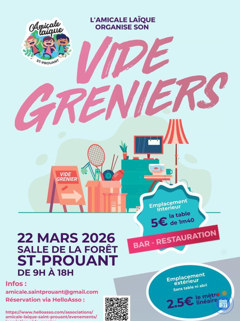 Image Vide grenier de l'Amicale Laïque de St-Prouant (photo 1)