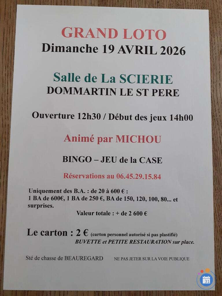 Image Grand loto animé par michou (photo 1)