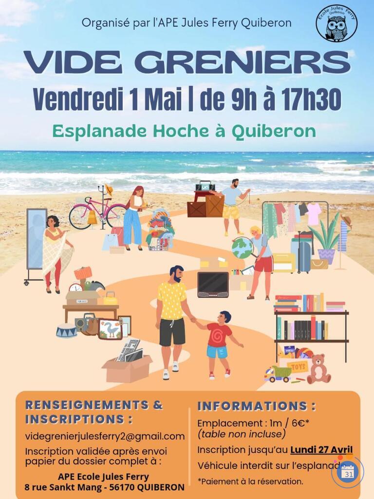 Image Vide-grenier de l'APE Jules Ferry Quiberon (photo 1)