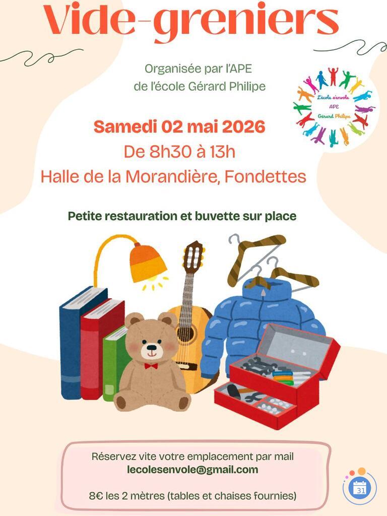 Image Vide-greniers de l'APE de l'école Gérard Philipe (photo 1)