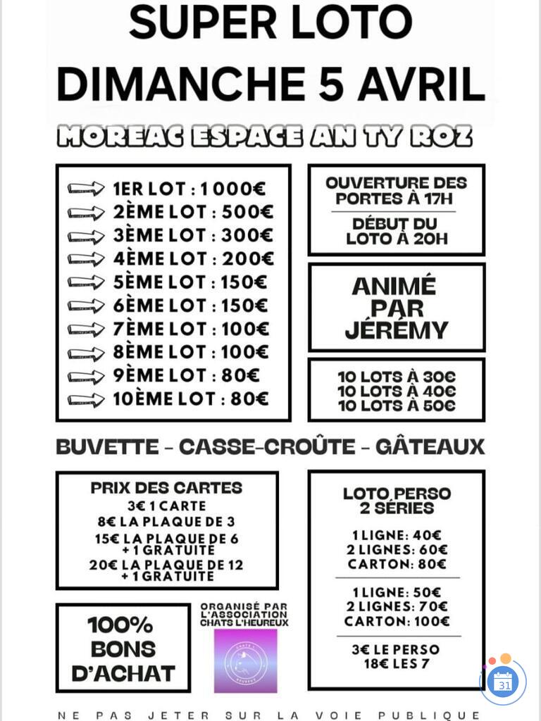 Image Super LOTO animé par jérémy à 20H00 (photo 1)