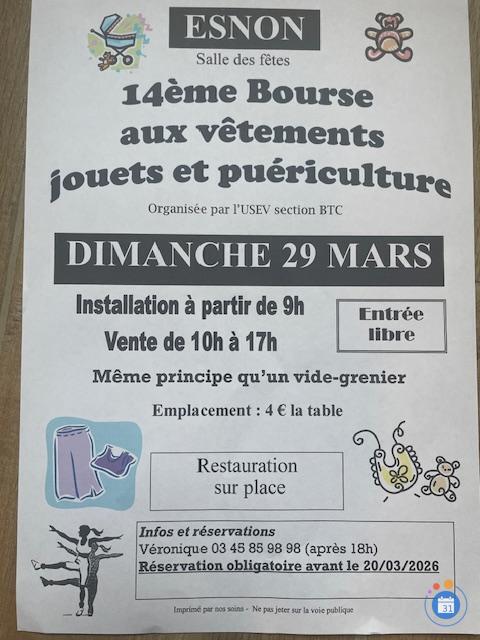 Image Bourse aux jouets, vêtements et matériel de puériculture (photo 1)