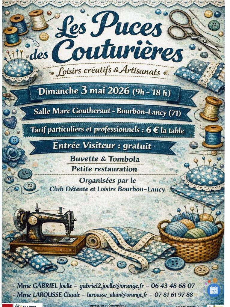 Image Puces des couturières. Bourse des loisirs créatifs. (photo 1)
