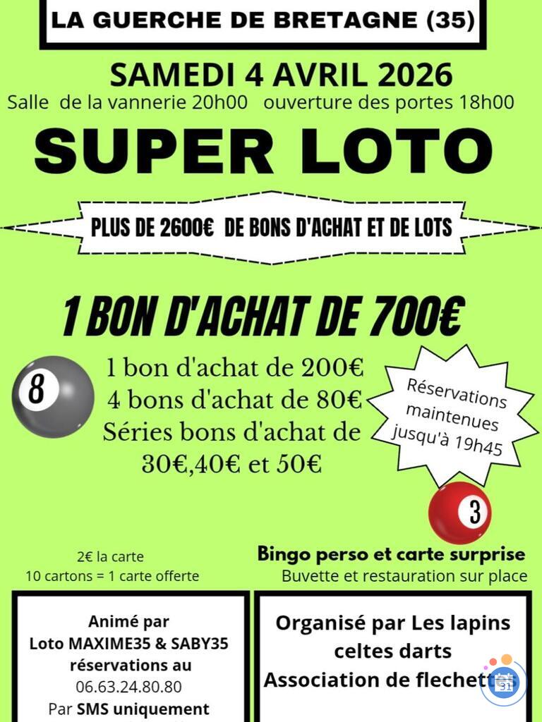Image Super loto organisé par les lapins celtes (photo 1)