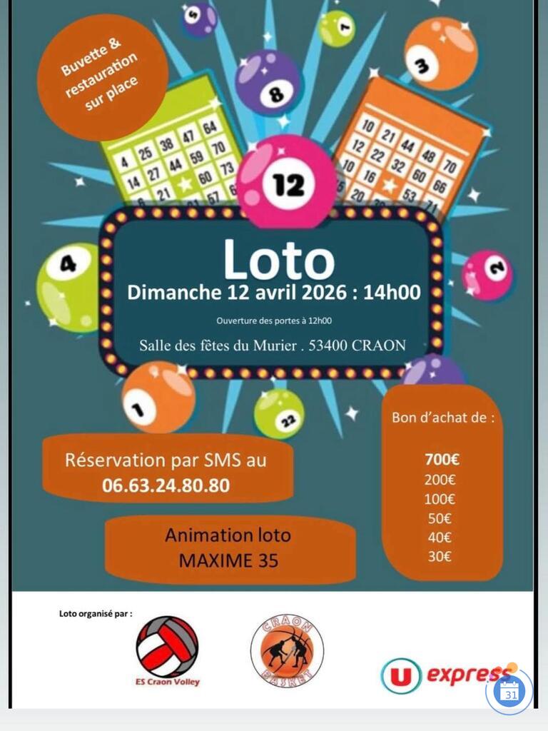 Image Super loto organisé par le volley et le basket (photo 1)