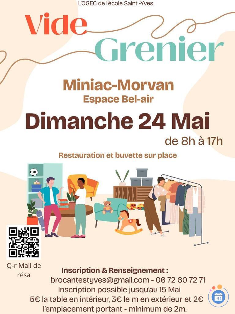 Image Vide-Greniers Miniac-Morvan du 24 Mai 2026 (photo 1)
