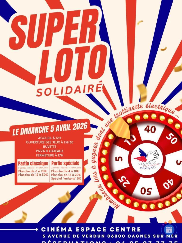 Image Loto du secours populaire de cagnes sur mer (photo 1)