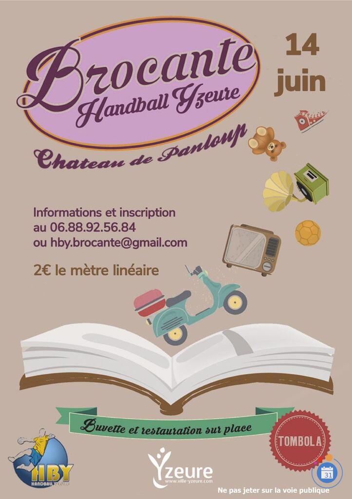 Image Vide-greniers, brocante du HANDBALL YZEURE (photo 1)