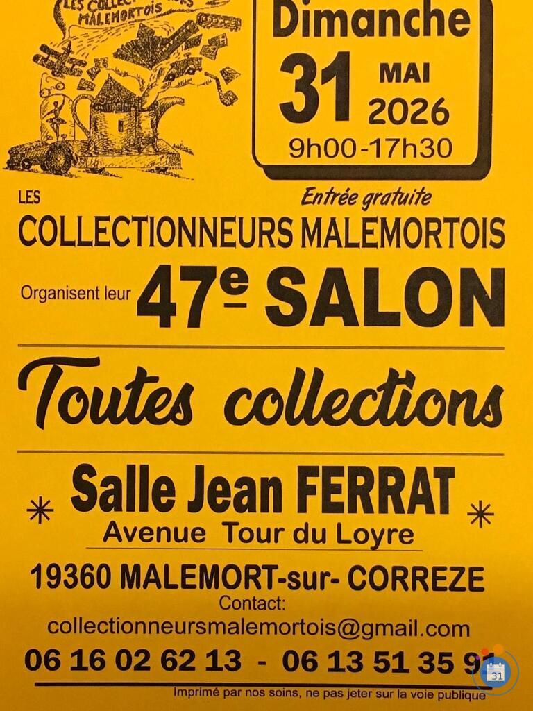 Image MALEMORT 19360, 47eme Salon toutes Collections (photo 1)