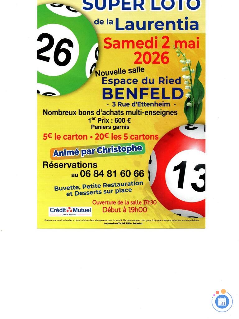 Image Loto de la laurentia animé par Christophe (photo 1)