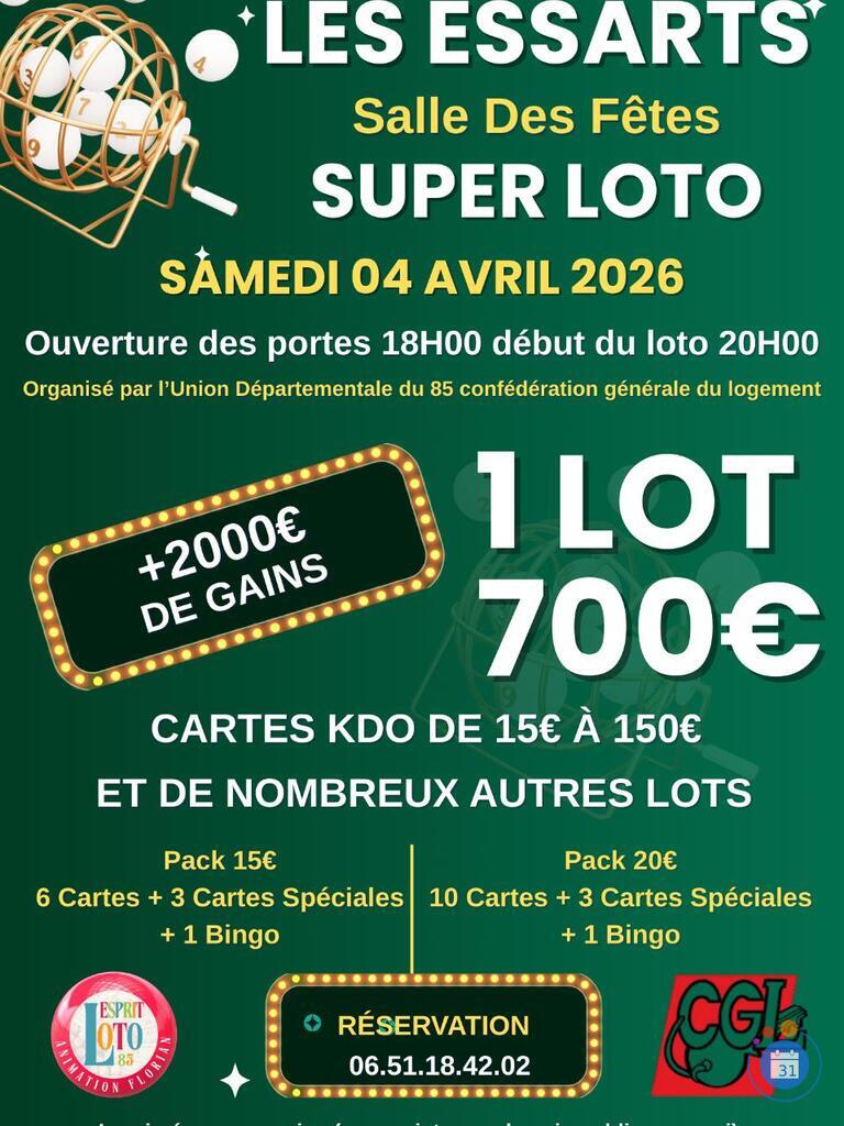 Image Super loto organiser par CGL ANIMATION FLORIAN (photo 1)