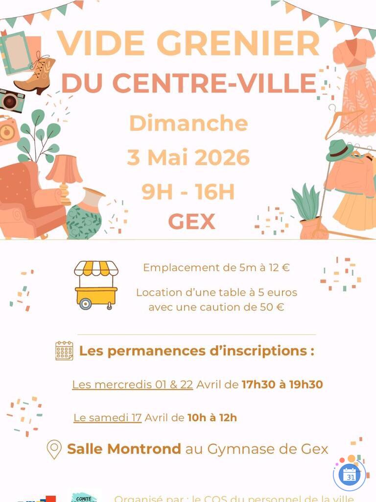 Image vide grenier du cos centre ville Gex (photo 1)