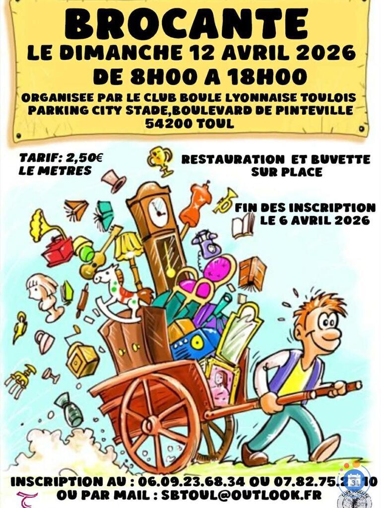 Image Brocante organisé par le club bouliste toulois (photo 1)