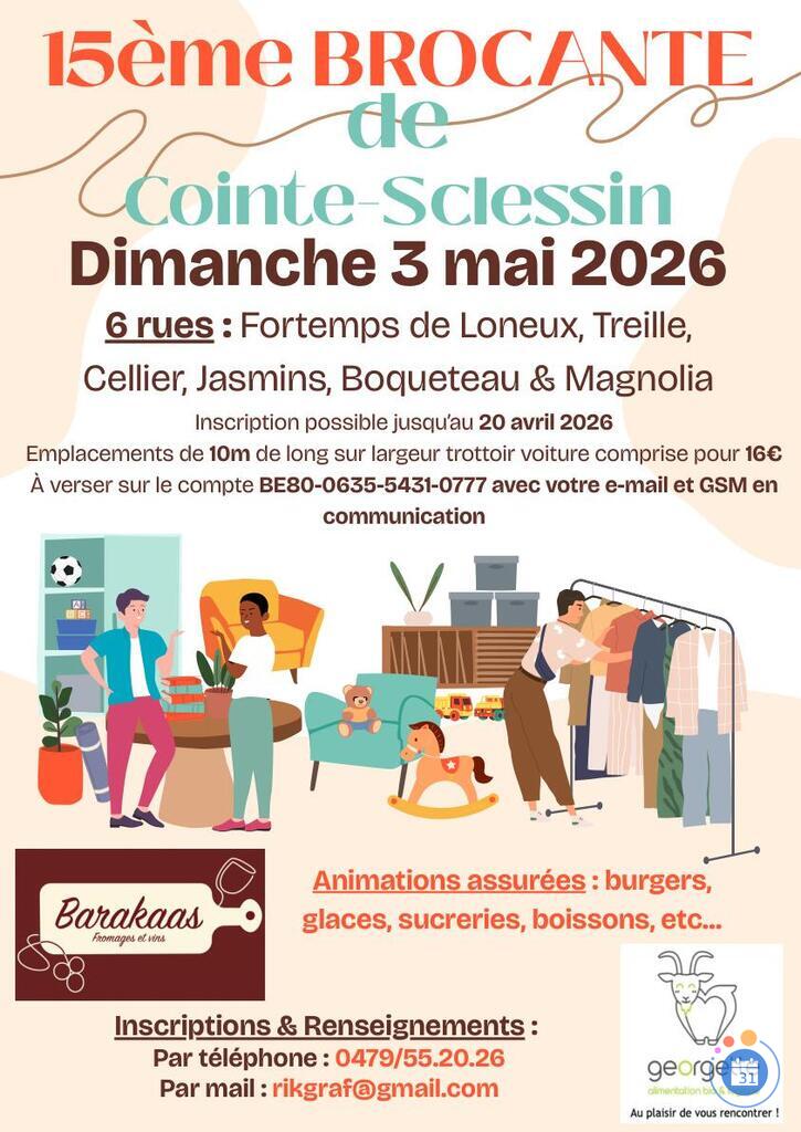 Image 15ème Brocante de Cointe Sclessin Dimanche 3 Mai (photo 1)