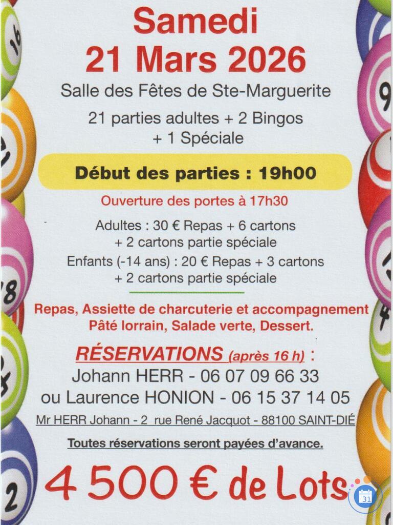 Image Loto festif de paques - fc sainte-marguerite (photo 1)